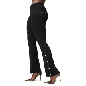 NWT GOOD AMERICAN Plaited Rib Flare pull on Pants SIZE 4 STRETCH  retro chic